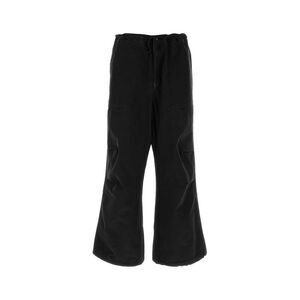 Entire Studios Unisex Black Cotton Wide-Leg Pant